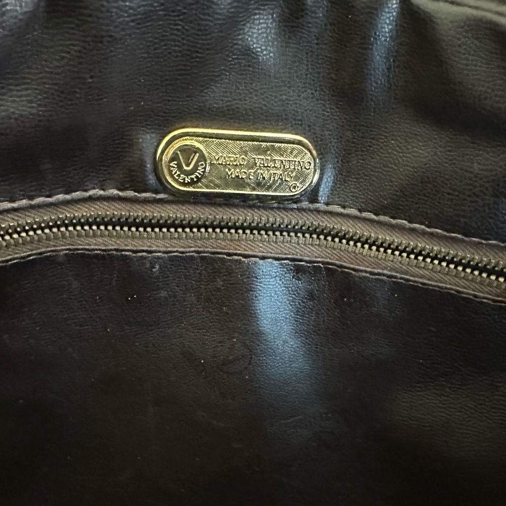 💙 Mario Valentino Vintage Boston Bag – Top Handle with Dust Bag - Authentic - Picture 8 of 15